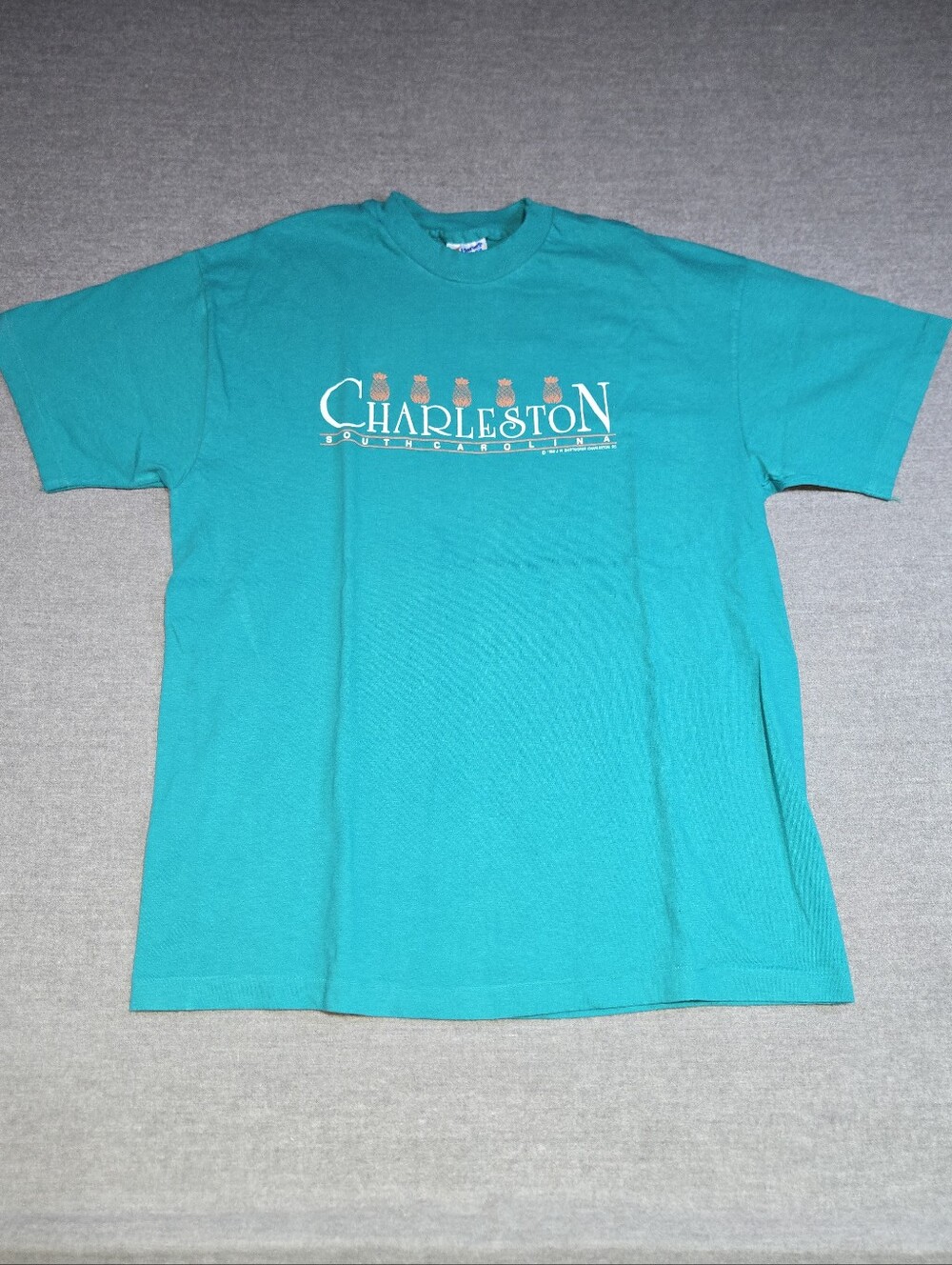 Vintage 1988 Charleston South Carolina Single Stitch T Shirt Lg Made USA Hanes